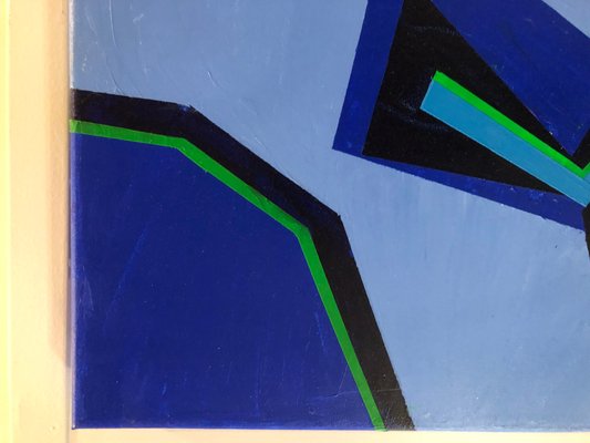 French Abstract Painting, 1980s, Oil on Canvas-RDZ-1315039