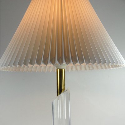 French Acrylic Column Table Lamp, 1990s-GIW-1819409