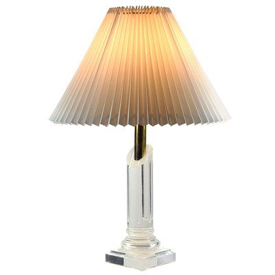 French Acrylic Column Table Lamp, 1990s-GIW-1819409