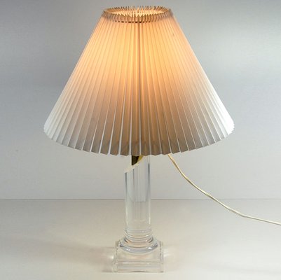 French Acrylic Column Table Lamp, 1990s-GIW-1819409