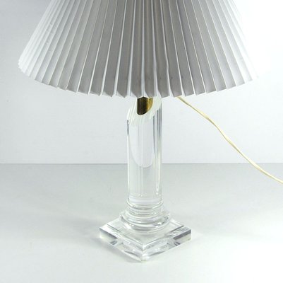 French Acrylic Column Table Lamp, 1990s-GIW-1819409