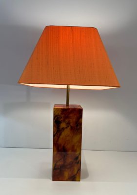 French Acrylic Glass Table Lamps, 1970, Set of 2-BA-1756186