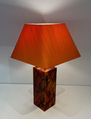 French Acrylic Glass Table Lamps, 1970, Set of 2-BA-1756186