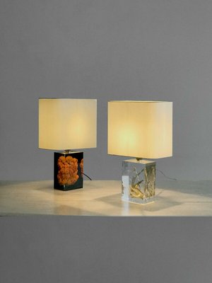 French Acrylic Glass Table Lamps by Pierre Giraudon, 1970s, Set of 2-NLF-591638