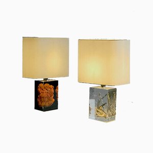 French Acrylic Glass Table Lamps by Pierre Giraudon, 1970s, Set of 2-NLF-591638