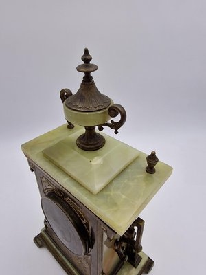 French Alabaster Clock, Early 20th Century-RKF-1779642