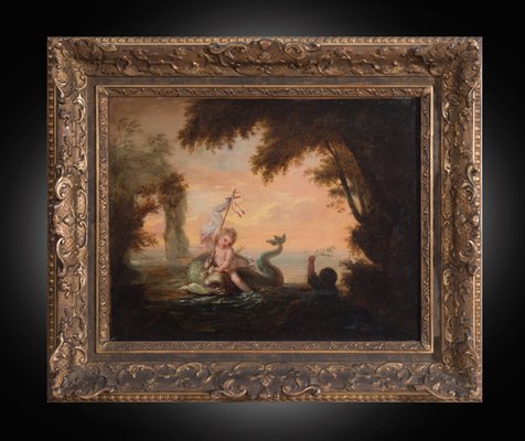 French Allegorical Scene, 1848, Oil on Canvas, Framed-KKK-1315456