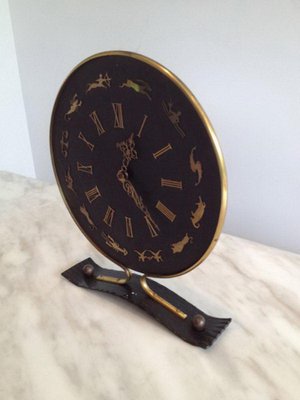 French Aquarius Decorative Clock by Jaeger Lecoultre, 1950s-BA-658635