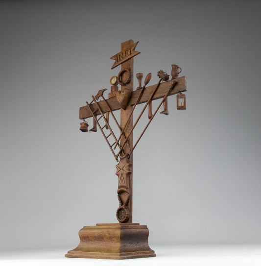 French Arma Christi Calvary, 1800s