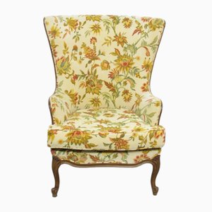 French Armchair in Fabric and Wood-TCS-2017514