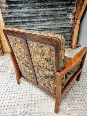 French Armchair with Floral Pattern, 1930s-IFQ-1804447