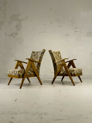 French Armchairs, 1950s, Set of 2-NLF-591153