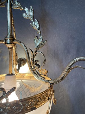 French Art Deco 3-Branch Chandelier, 1920s-NSG-1821652