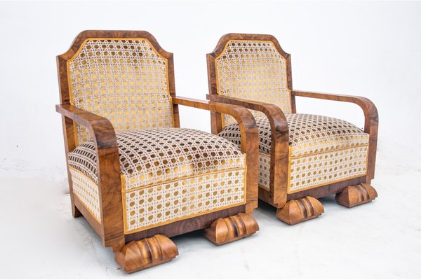 French Art Deco Armchairs, 1930s, Set of 2-BXB-1792264