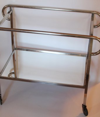 French Art Deco Bar Trolley attributed to Jacques Adnet, 1930s-SY-1793010