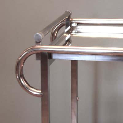 French Art Deco Bar Trolley attributed to Jacques Adnet, 1930s-SY-1793010