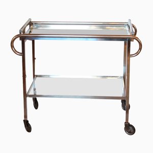 French Art Deco Bar Trolley attributed to Jacques Adnet, 1930s-SY-1793010