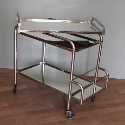 French Art Deco Bar Trolley, Side or Coffee Table by Jacques Adnet, 1930s-SY-1238969