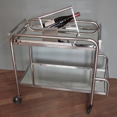 French Art Deco Bar Trolley, Side or Coffee Table by Jacques Adnet, 1930s-SY-1238969