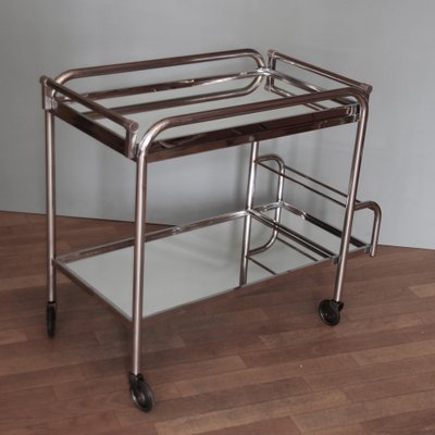 French Art Deco Bar Trolley, Side or Coffee Table by Jacques Adnet, 1930s-SY-1238969