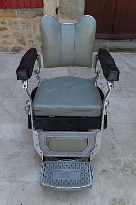 French Art Deco Barber Chairs, 1940, Set of 3-XNH-1804650