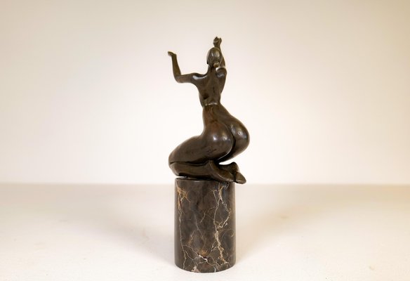 French Art Deco Bronze Figurine-UYK-1114161