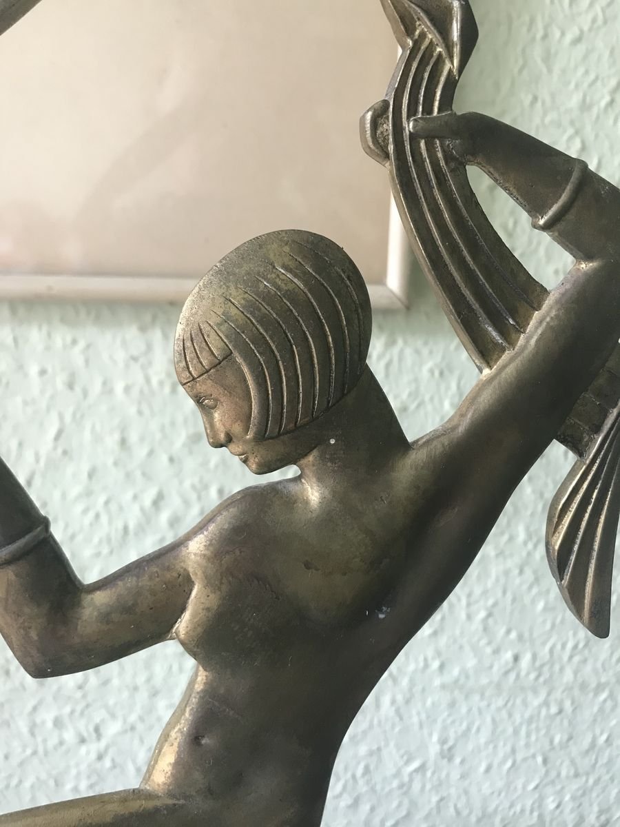 French Art Deco Bronze Janle Sculpture by Gabriel Argy-Rousseau