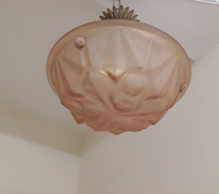 French Art Deco Ceiling Lamp, 1920s-HOI-1822111