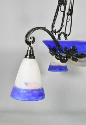 French Art Deco Ceiling Light by Degué, 1930s-CTD-1776908