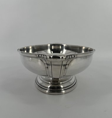 French Art Deco Centerpiece in Silver-Plating & Glass, 1915-OL-1769679