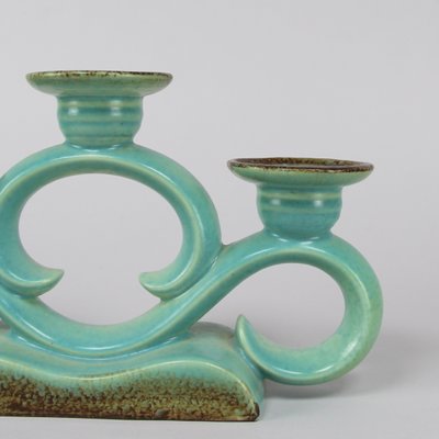 French Art Deco Ceramic Candleholder, 1940s-NE-881097