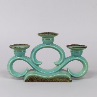 French Art Deco Ceramic Candleholder, 1940s-NE-881097