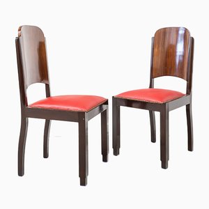 French Art Deco Chairs, 1920s, Set of 6-UJE-899100