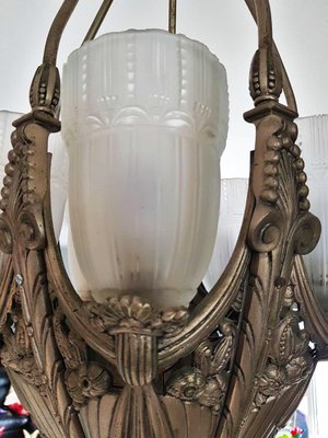 French Art Deco Chandelier, 1920s-POM-589389