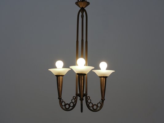 French Art Deco Chandelier, 1920s-WCH-1397158