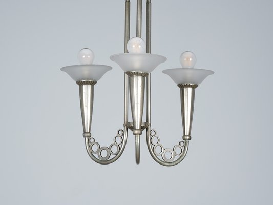 French Art Deco Chandelier, 1920s-WCH-1397158