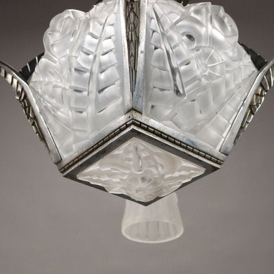 French Art Deco Chandelier in Glass-VMM-2033303