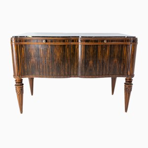 French Art Deco Chest of Drawers with Marble Top and Pull Tab, 1920-RIU-1285344