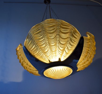 French Art Deco Conchiglie Wall Lamp, 1930s-VA-1179275