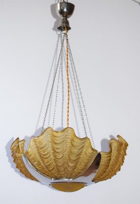 French Art Deco Conchiglie Wall Lamp, 1930s-VA-1179275