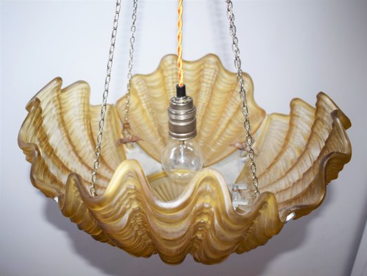 French Art Deco Conchiglie Wall Lamp, 1930s-VA-1179275