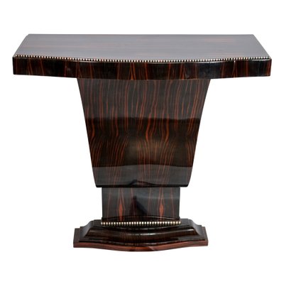 French Art Deco Console Table in Macassar and Two-Tone Inlays, 1930s-CXC-1755068