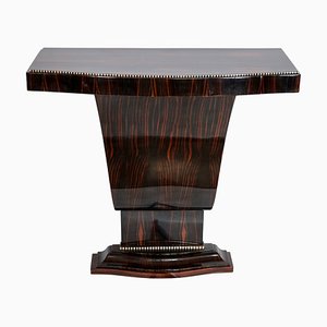 French Art Deco Console Table in Macassar and Two-Tone Inlays, 1930s-CXC-1755068