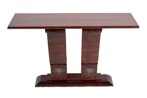 French Art Deco Console Table in Mahogany, 1930s-CXC-1754496