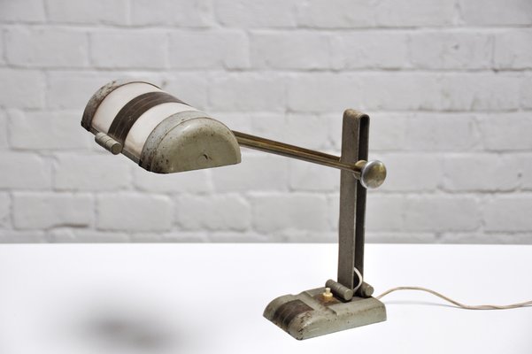 French Art Deco Desk Lamp in the Style of Rene Koechlin, 1930s-WUY-953344