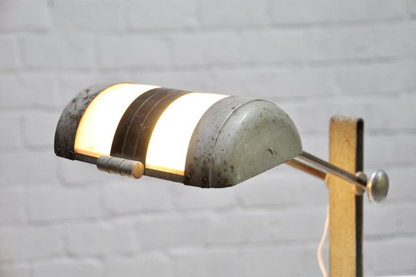 French Art Deco Desk Lamp in the Style of Rene Koechlin, 1930s-WUY-953344