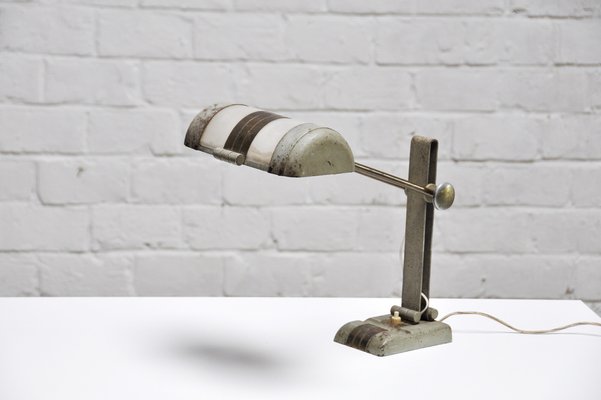 French Art Deco Desk Lamp in the Style of Rene Koechlin, 1930s-WUY-953344