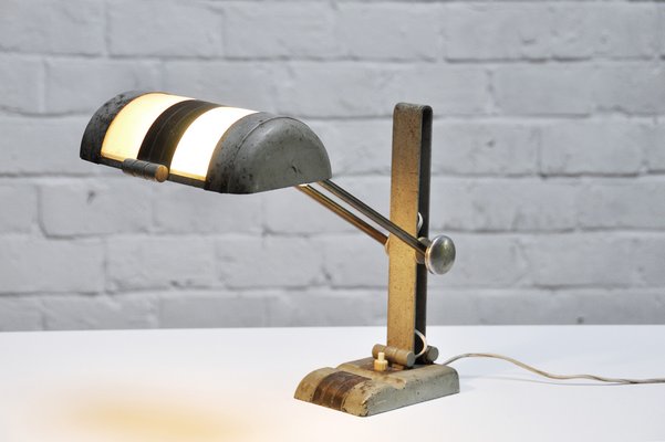 French Art Deco Desk Lamp in the Style of Rene Koechlin, 1930s-WUY-953344