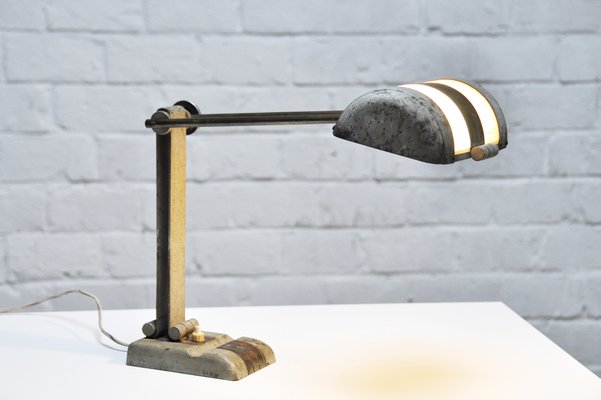 French Art Deco Desk Lamp in the Style of Rene Koechlin, 1930s-WUY-953344