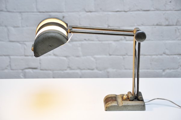 French Art Deco Desk Lamp in the Style of Rene Koechlin, 1930s-WUY-953344